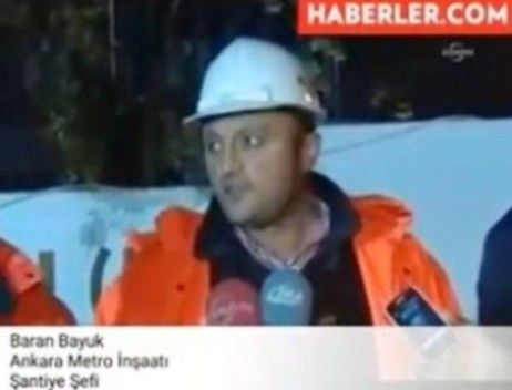 Haberler.com — Baran Bayuk — Ankara Metrosu İnşaatı Şantiye Şefi